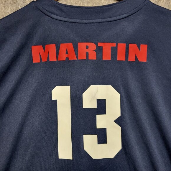 Cleveland Indians #13 Martin Majestic Mens Large Cool Base Henley Jersey - Picture 5 of 11